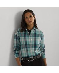 Lauren by Ralph Lauren - Camicia in twill di cotone Relaxed-Fit - Lyst