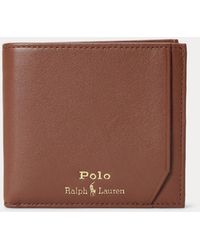 Polo Ralph Lauren - Smooth Leather Billfold Coin Wallet - Lyst