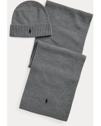 Polo Ralph Lauren - Wool Beanie & Scarf Gift Set - Lyst