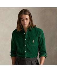 Polo Ralph Lauren - Camicia Polo Bear in velluto Custom-Fit - Lyst