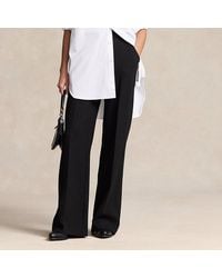 Polo Ralph Lauren - Wool Crepe Wide-leg Trouser - Lyst