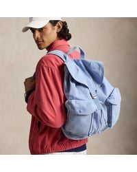 Polo Ralph Lauren - Flap-Top Canvas Backpack - Lyst