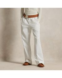Polo Ralph Lauren - Pleated Cotton-Blend Relaxed Trouser - Lyst