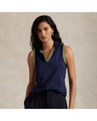 Ralph Lauren - Ralph Lauren Slim Fit Sleeveless Polo Shirt - Lyst