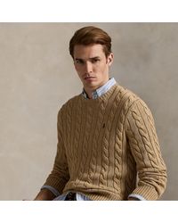 Polo Ralph Lauren - Cable-knit Cotton Jumper - Lyst