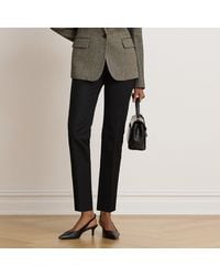 Ralph Lauren - Cotton Slim Straight Trousers - Lyst