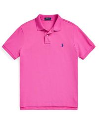 Polo Ralph Lauren - Custom Slim Fit Mesh Polo Shirt - Lyst