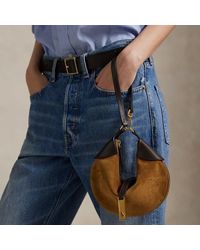 Ralph Lauren - Polo Id Suede Mini Shoulder Bag - Lyst