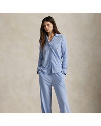 Polo Ralph Lauren - Langärmliger Jersey-Pyjama Mit Streifen - Lyst