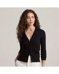 Ralph Lauren - Cotton-Modal V-Neck Cardigan - Lyst