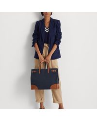 Ralph Lauren - Print Canvas Large Devyn Tote Bag - Lyst