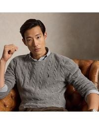 Polo Ralph Lauren - Cable-knit Wool-cashmere Jumper - Lyst