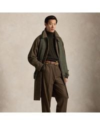 Polo Ralph Lauren - Glen Plaid Wool Tweed Balmacaan Coat - Lyst