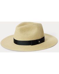 Ralph Lauren - Packable Plaited Straw Fedora - Lyst