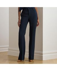 Ralph Lauren - Stretch Crepe Straight Trousers - Lyst