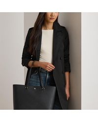 Ralph Lauren - Crosshatch Leather Large Karly Tote - Lyst