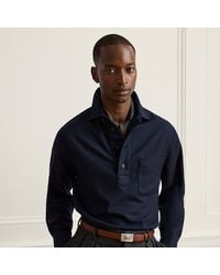Ralph Lauren - Relaxed Fit Cashmere-Blend Popover Shirt - Lyst