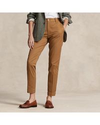 Polo Ralph Lauren - Cropped Slim Fit Twill Chino Trouser - Lyst