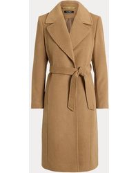 Ralph Lauren - Belted Wool-Blend Wrap Coat - Lyst