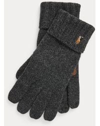 Polo Ralph Lauren - Merino Wool Touch Screen Gloves - Lyst