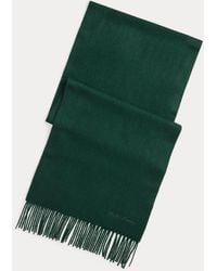 Ralph Lauren - Ralph Lauren Fringe Cashmere Scarf - Lyst