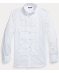Ralph Lauren Purple Label - Pleated-bib Poplin French Cuff Shirt - Lyst