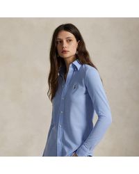 Polo Ralph Lauren - Knit Cotton Oxford Shirt - Lyst