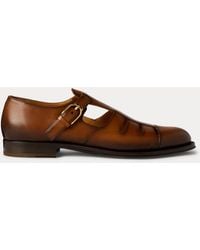 Ralph Lauren - Burnished Calfskin Fisherman Sandal - Lyst
