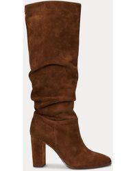 Ralph Lauren - Artizan Suede Tall Boot - Lyst