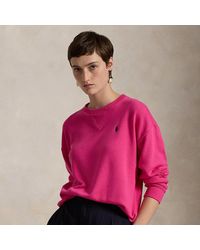 Polo Ralph Lauren - Leichter Rundhalspullover Aus Fleece - Lyst
