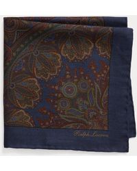 Ralph Lauren Purple Label Zijden Pochet in het Blauw voor heren Heren Accessoires voor voor Sjaals en sjaaltjes 