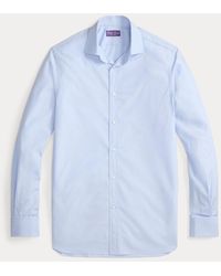 Ralph Lauren - Camisa Fil-À-Fil Con Puño Francés - Lyst