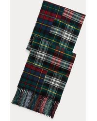 Polo Ralph Lauren - Patchwork Plaid Wool-Blend Scarf - Lyst