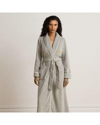 Ralph Lauren - Microfleece Long Shawl-Collar Robe - Lyst