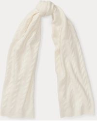 Ralph Lauren - Cable Cashmere Scarf - Lyst