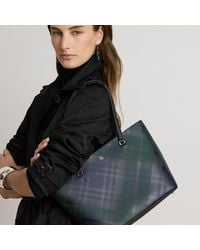 Ralph Lauren - Watch Plaid Medium Karly Tote Bag - Lyst