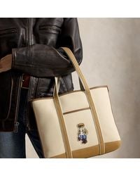Polo Ralph Lauren - Shopper tote Polo Bear piccola in tela - Lyst