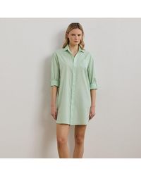 Ralph Lauren - Batist-Nachthemd Mit Ginganmuster - Lyst