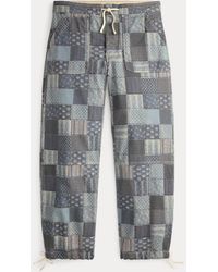 RRL - Patchwork-Print Jersey Trouser - Lyst