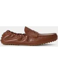 Ralph Lauren - Wynnie Leather Driver - Lyst