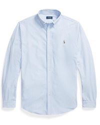 Ralph Lauren - Big & Tall - Striped Knit Oxford Shirt - Lyst