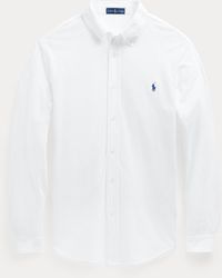 Polo Ralph Lauren Featherweight Mesh Shirt in Blue for Men | Lyst UK