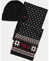 Ralph Lauren - Snowflake Scarf & Beanie Gift Set - Lyst