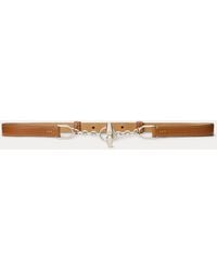 Ralph Lauren - Calfskin Toggle Skinny Belt - Lyst