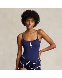 Polo Ralph Lauren - Big Pony One-piece Swimsuit - Lyst