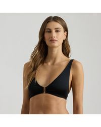 Ralph Lauren - Ring-Front Bikini Top - Lyst