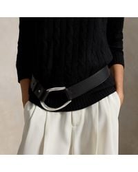 Polo Ralph Lauren - Stirrup-Buckle Wide Leather Belt - Lyst