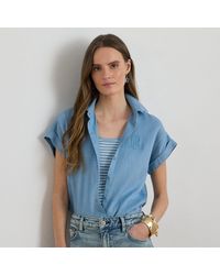 Ralph Lauren - Relaxed Fit Linen Short-Sleeved Shirt - Lyst