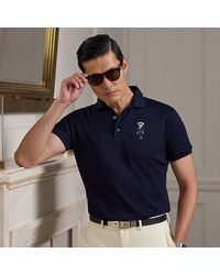 Ralph Lauren - Custom Slim Polo Bear Piqué Polo Shirt - Lyst