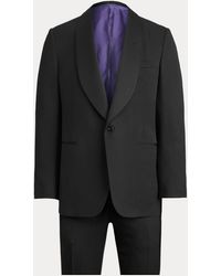 Herren Bekleidung Anzüge Zweiteilige Anzüge Ralph Lauren Purple Label Anzug Gregory aus Glencheck-Wolltwill in Schwarz für Herren 